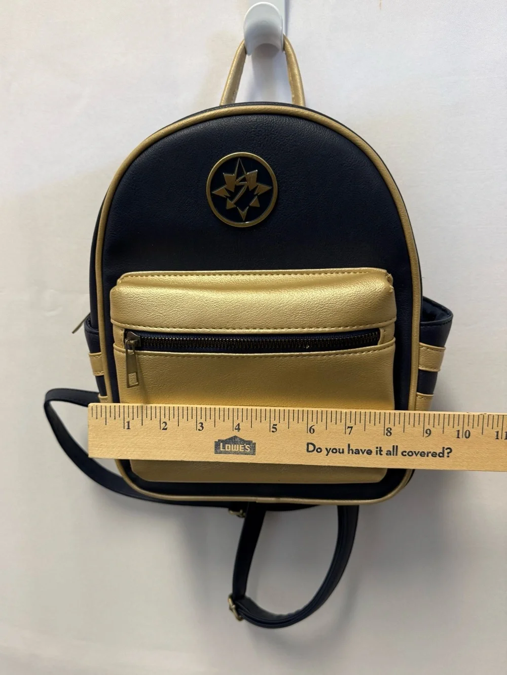 Marvel Captain Marvel Black and Gold Mini Backpack